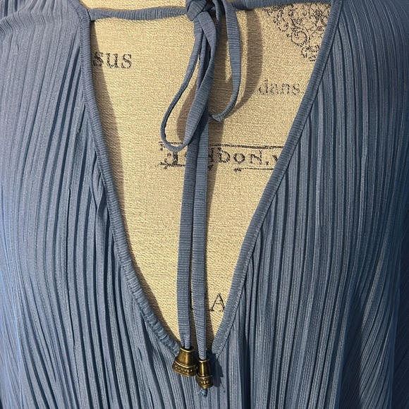 FREE PEOPLE RUFFLED DRESS EUC - Picture 4 of 12